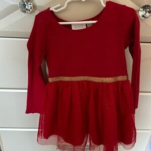 Girls 4T Red Long Sleeve Tutu Dress